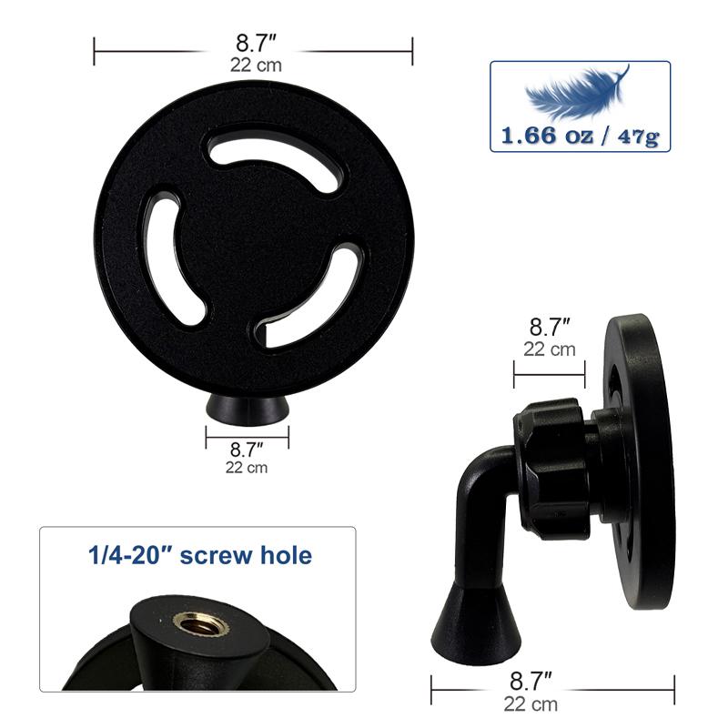 Magnetic Mobile Phone Holder with 1/4" For iPhone 17 16 16 15 14 Tripods Mount Adapter For Apple Magsafe Case Phone Selfie Stick