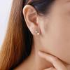 Barbie earrings Moissanite five-pointed star, original and high-quality temperament, ins style love confession, 925 silver shell beads ZJYES-YS-032