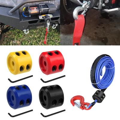 Gancho de cabo de guincho universal para ATV SUV Off-road gancho de cabo stopper protetor de linha de montagem de guincho protetor de cabo de corda
