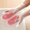 Household Dishwashing Gloves Kitchen Cleaning Brush Waterproof Durable Non-Slip Cleaning Gloves Kitchen Supplies