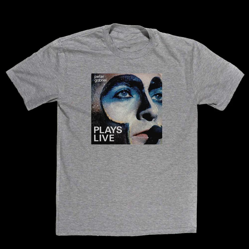 New Play live Peter Gabriel Shirt Short Sleeve Sport Gray Unisex S-5XL Unisex T-Shirt L