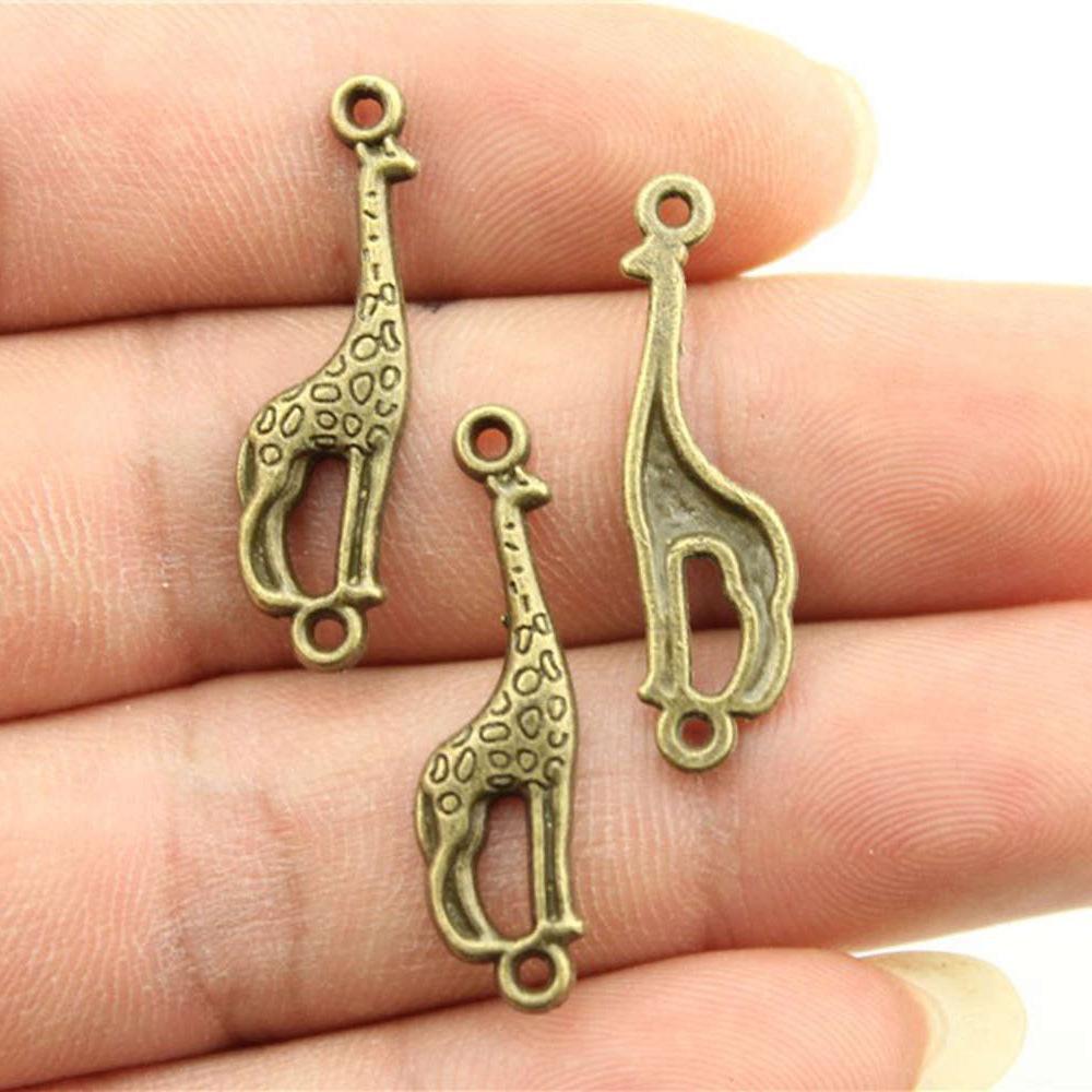 20pcs Connector Charms For Jewelry Making DIY Handmade Craft Necklace Bracelet Earring Making Vintage Antique Bronze Color
