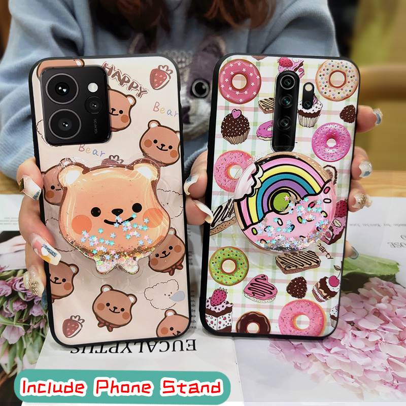 Glitter Cartoon Phone Case For Nokia HMD Skyline Skin Feel Silicone Dirt-resistant Cute Protective Fashion Design TPU