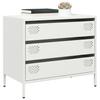 Sideboard White 68 x 39 x 58.5 cm Cold Rolled Steel