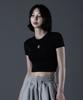 CARMID (W) Noble Crop Short Sleeve [Black]