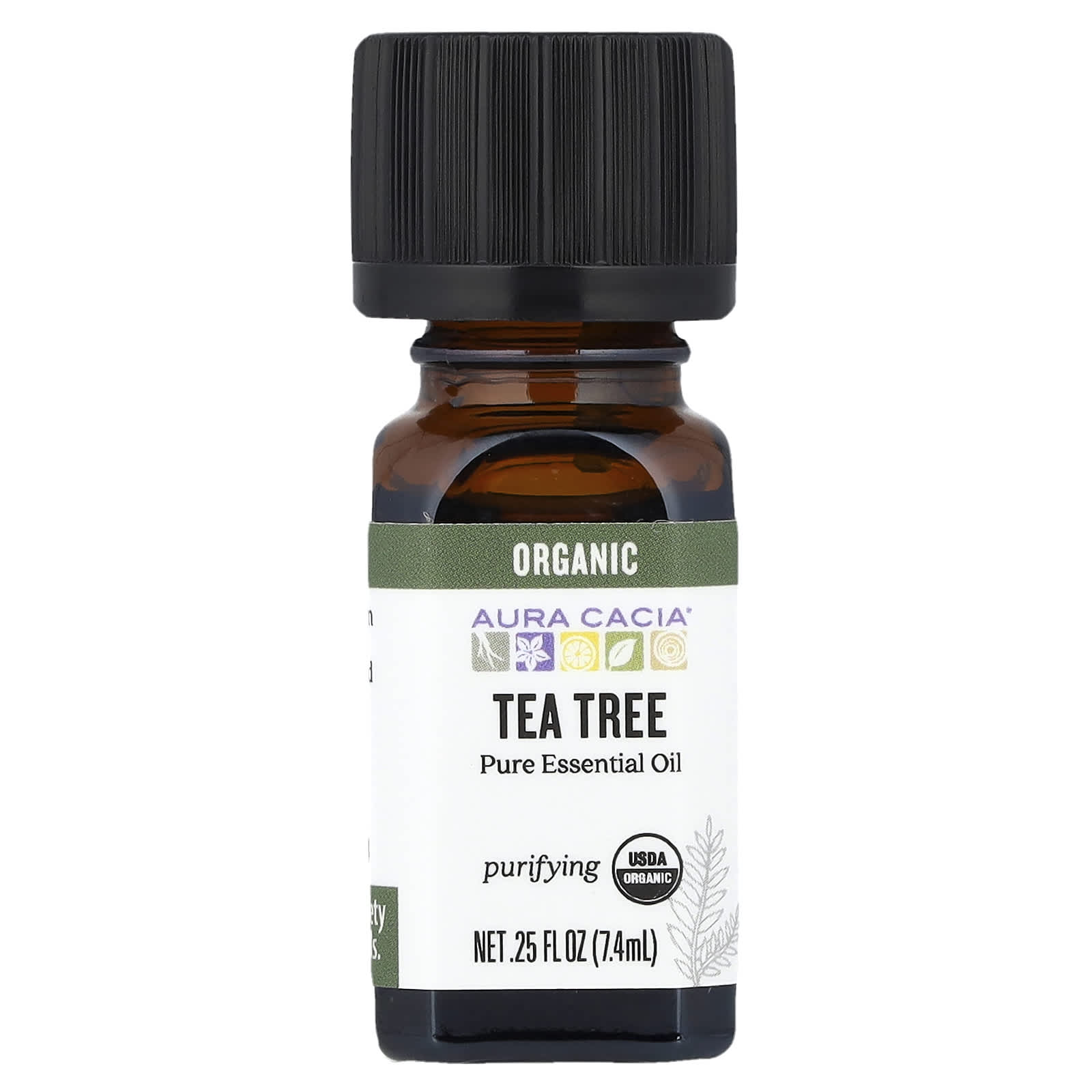 

Organic, Tea Tree, 0.25 Fl Oz (7.4 Ml)