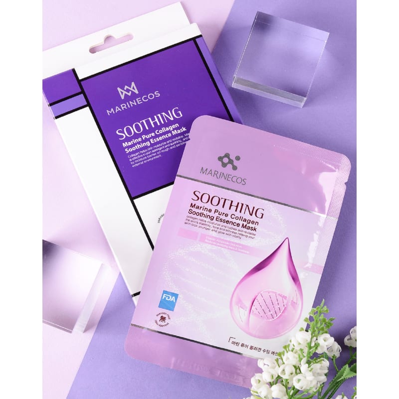 Marine Pure Collagen Soothing Essence Mask (5 sheets)