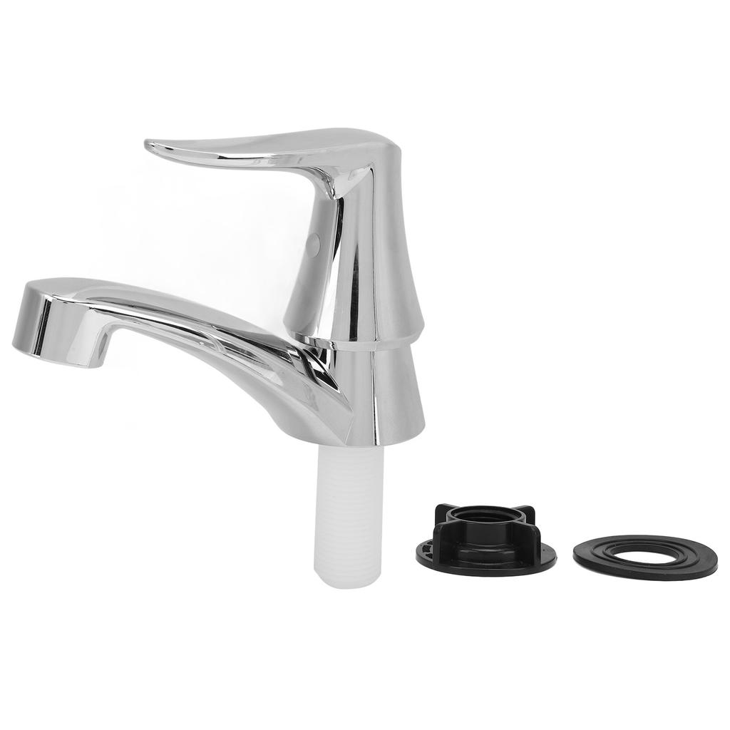 RV Bathroom Faucet Single Cold Water Chrome Rust Proof Kitchen Sink Faucet for Motorhome Yacht Boat