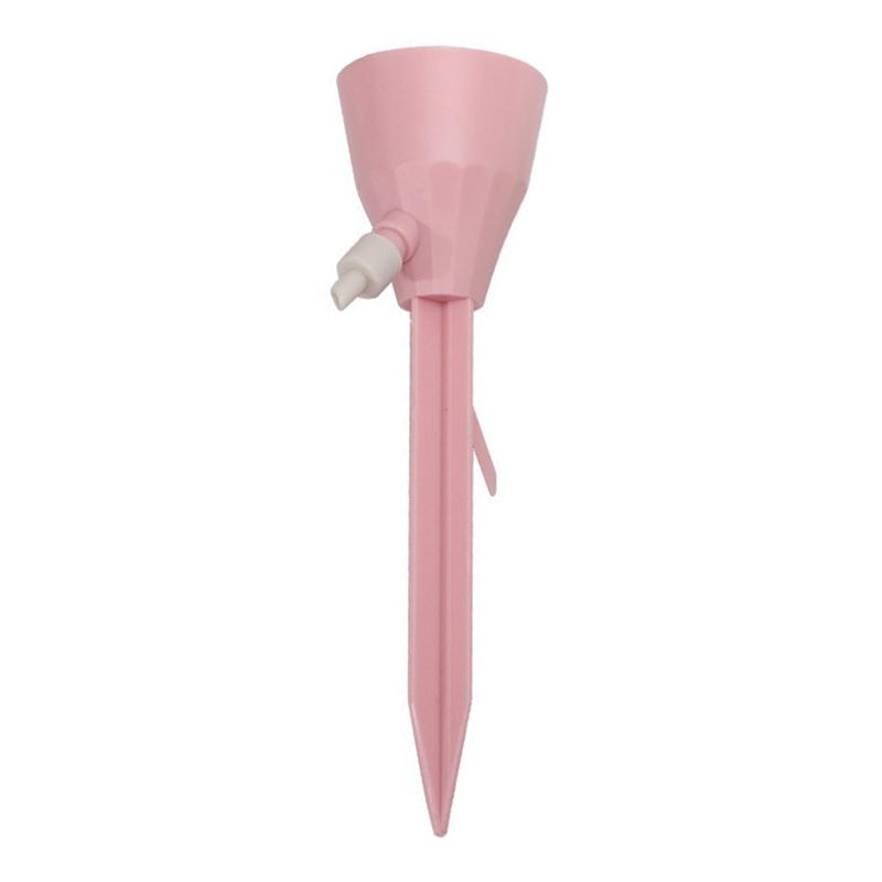 

Устройство для автоматического полива Креативный горшок для растений Садоводство Регулируемая скорость Капельное устройство Ленивый дом Автоматические лейки розовый