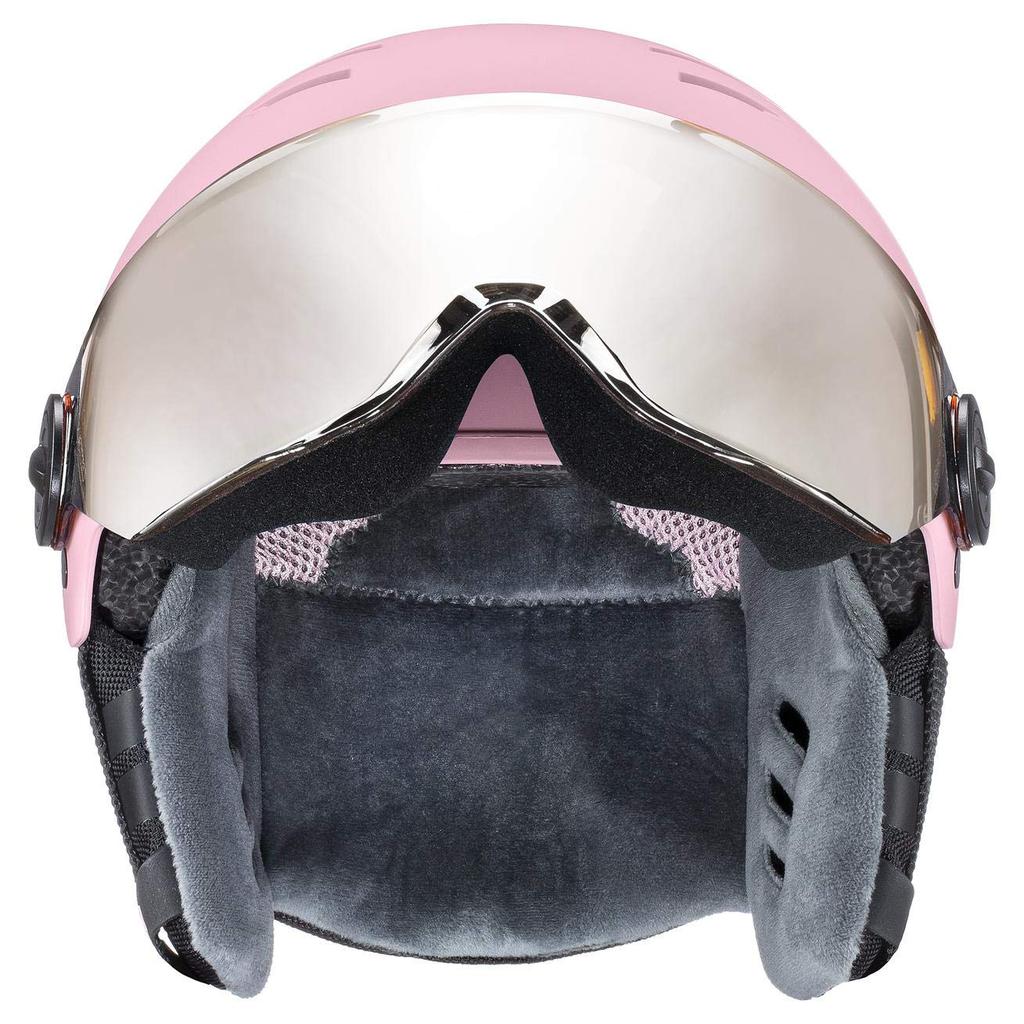 Uvex Visor Glasses Size Rocket Jr Kids' Ski/Snowboard Helmet, Compatible, Dial-Type Adjustment, Visor, 54-58cm