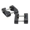 2PCS Corrosion Resistant Boat Rail Mount Brackets for 22 To 25mm(7/8in To 1in) Tube for Yacht