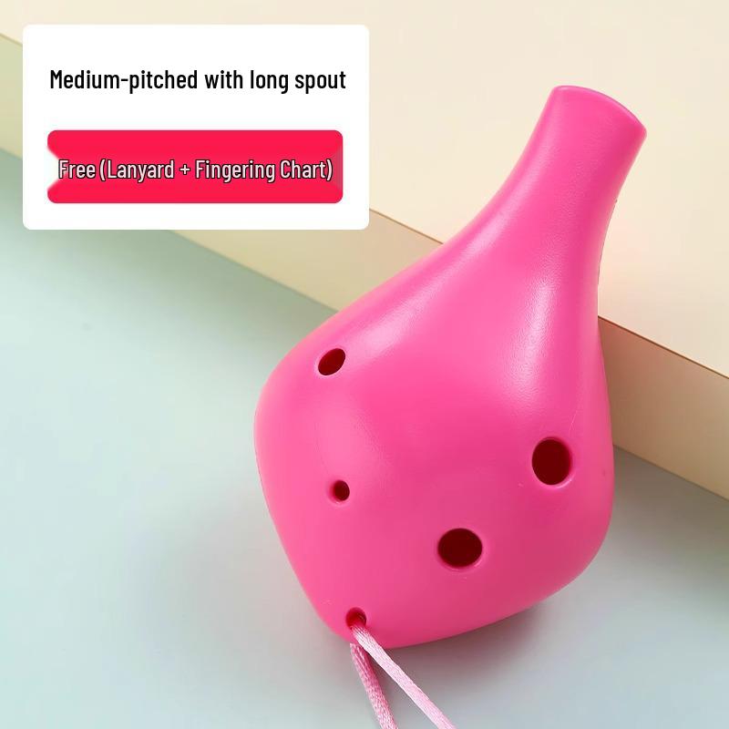 Durable, Easy-to-Play 6-Hole Alto Ocarina for Kids – Beginner's Resin Mini Instrument