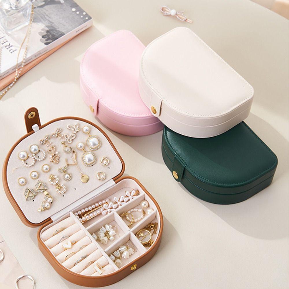PU Leather Jewelry Packing Bag Rings Necklace Jewelry Display Box Earrings Storage Case  Vacation