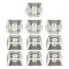 5/10PCS 1U Keycaps, Transparent with Backlit Stain Resistant Enhances Typing For Mechanical Keyboards