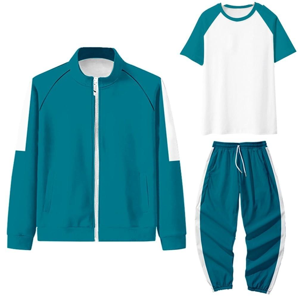 

Детская толстовка с капюшоном на молнии, спортивная повседневная толстовка с брюками и рубашками с коротким рукавом 160 зелёный