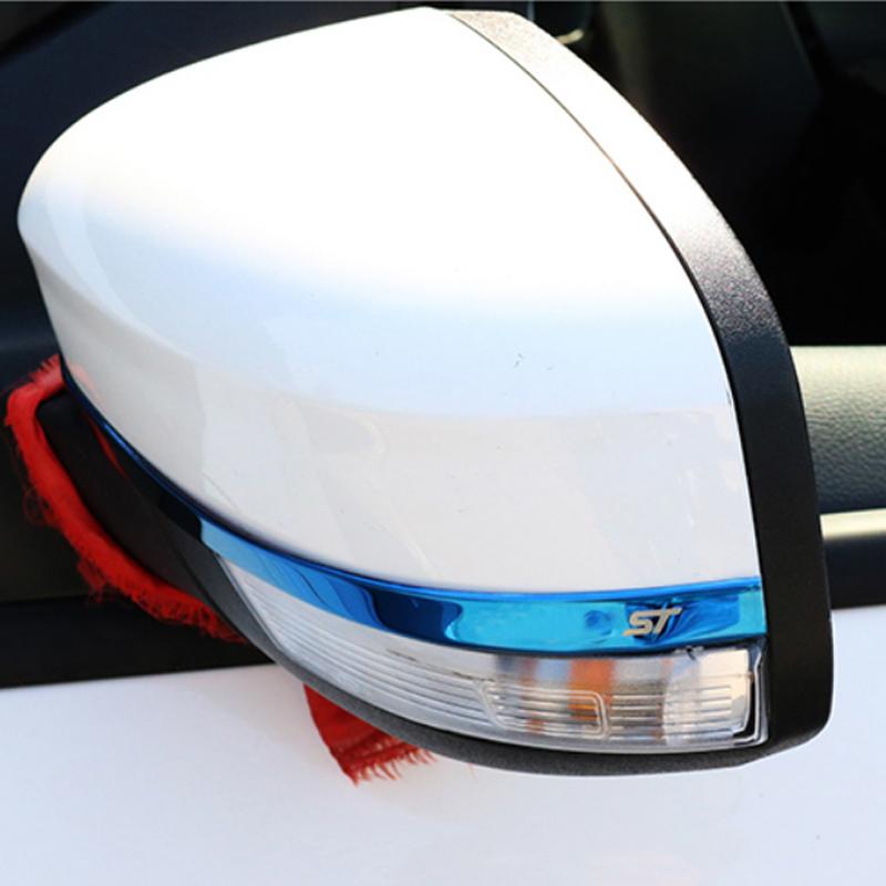 My good car for Ford Focus 3 4 MK3 MK4 2012-2017 Chrome Rearview Mirror Cover Strips Rear View Mirror Protector