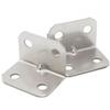 20pcs Stainless Steel L-Shaped Corner Code 90 Degree Laminated Furniture Plate Hardware Right Angle Bracket Cabinets Small