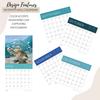 Sea Animals Wall Calendar | Sea Life Calendar | 12" x 24" Open | Giftable Calendar 2026 | Thick & Sturdy Paper for Organizing & Planning | Pacific
