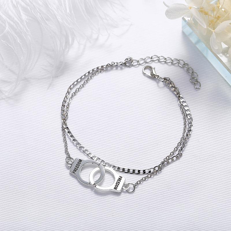 1 Pc Love Handcuffs Fashion Chain Anklet Fashion Beach Anklet Bracelet Female Jewelry