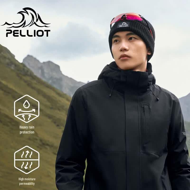 Pelliot Men s Outdoor 3-in-1 Waterproof Fleece Lined Jacket L