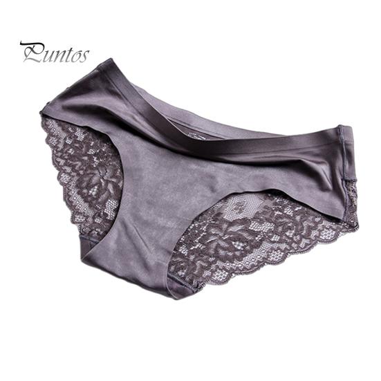 Tight Fit Panties Seamless Underwear for Women Silky Invisible Hipster Briefs Breathable Nylon Mid Rise Lace Satin Stretch Bikini Sexy