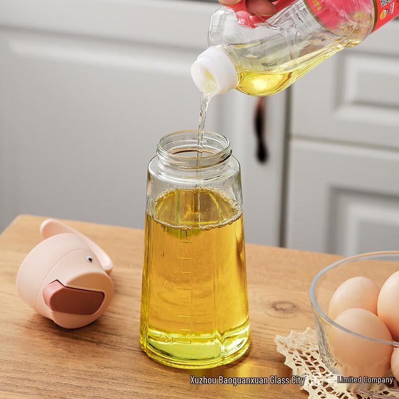 Automatic Opening Glass Oil Dispenser Set