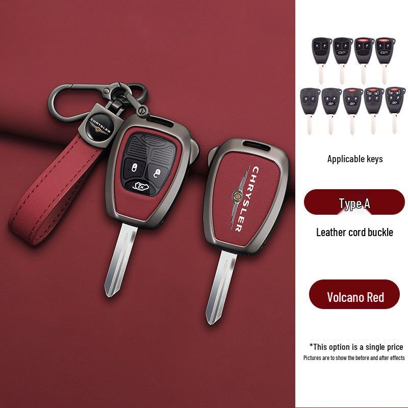Chrysler 300C Key Case for 2006-2007 Models: Remote Control Metal Shell & Buckle