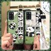 Back Cover Lanyard Phone Case For Blackview A100 Anti-knock Durable Anti-dust Phone Holder Panda Kickstand Soft case