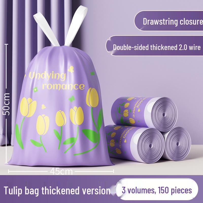 Wegwerp Scheurvrije Extra Grote Vuilniszakken met Trekkoord en Geurcontrole