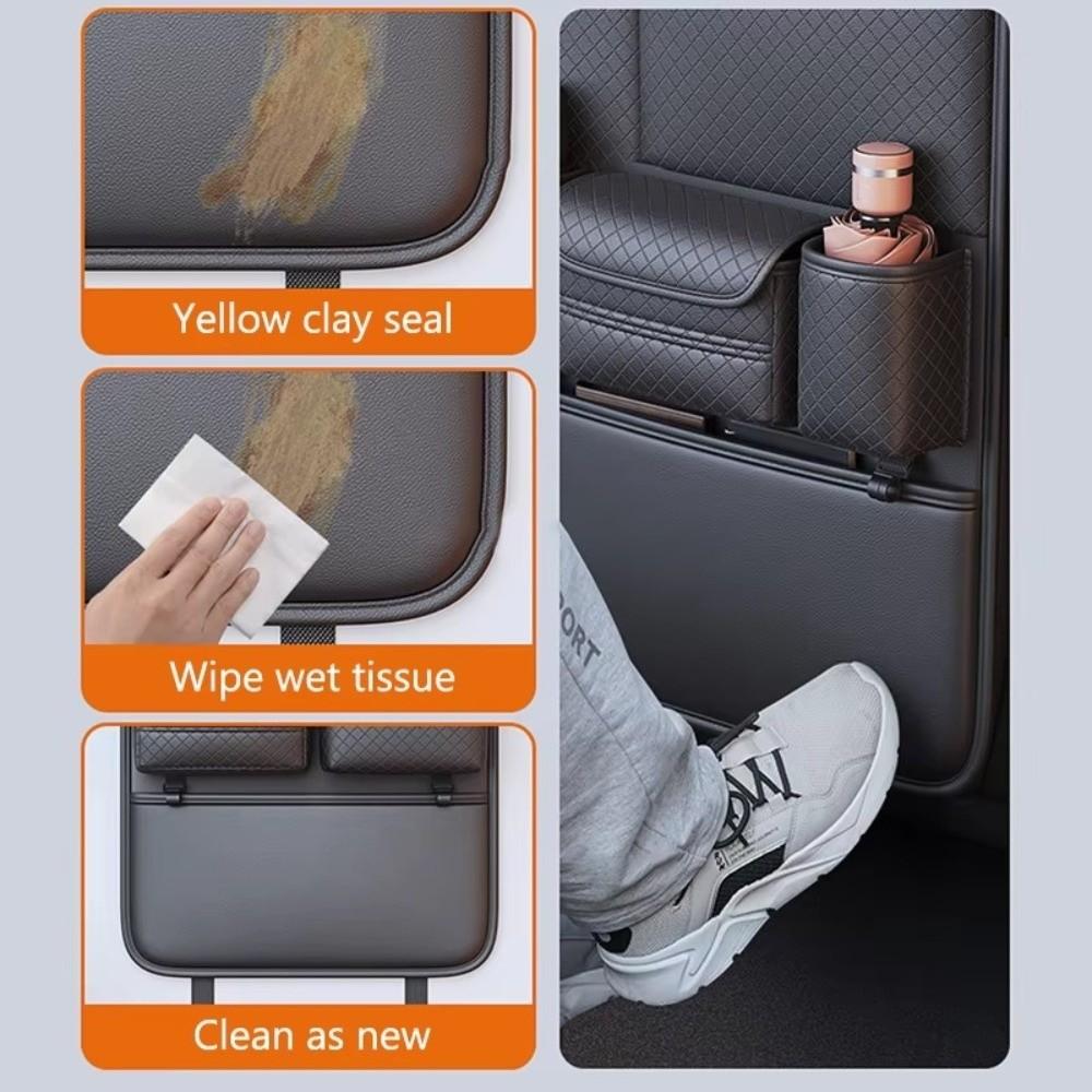 Multi-functional Car Seat Back Organizer with Tissue Holder Car Seat Back Storage Bag