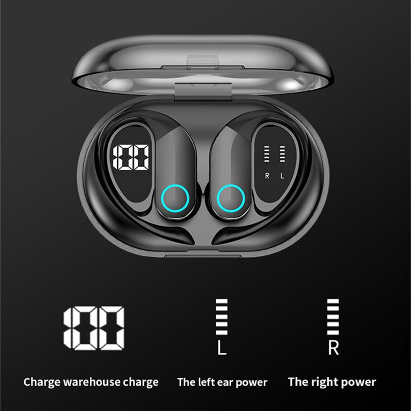 Wireless Tws Bluetooth 5.3 Earphone Earhook Touch Business Call Earbuds Noise Reduction Waterproof Music Sports Headset