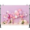 LS Butterfly Garden Backgrounds Cake Smash Kids Adult Photography Props Child Baby Balloon Decors Photo Backdrops