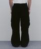 ANDAGAIN Corduroy Wide Cargo Pants (Black