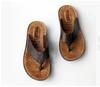 Fashion 2026 Summer Shoes Men Slippers Flip Flops Pu Leather Non-slip Flat Mens Sandals Holiday Footwear Black Khaki Chanclas De Hombre