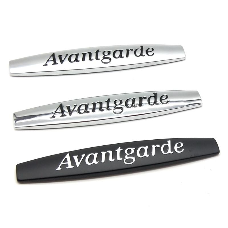 10x1.7CM Auto Seiten Metall Aufkleber Heck für Mercedes Benz Avantgarde Grand Edition Emblem W211 W212 W213 W205 GLA GLK GL GLC GLE
