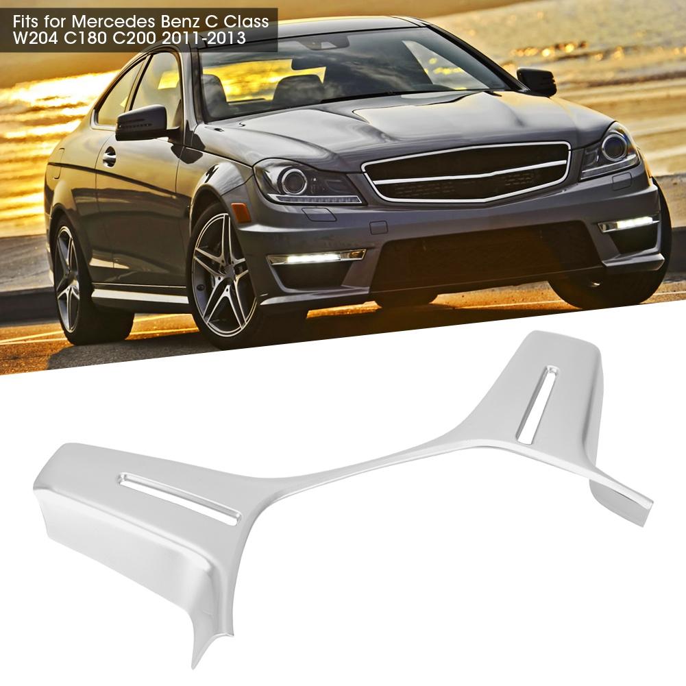 ABS Silver Steering Wheel Trim Cover Fits for Mercedes Benz C Class W204 2011 2013