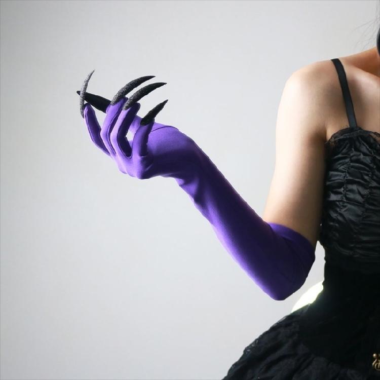 Lange Nägel Handschuhe Elastische Pfoten Armhandschuhe Für Punk Outfit Kostümpartys Abendveranstaltung Anzieh Zubehör Armschmuck