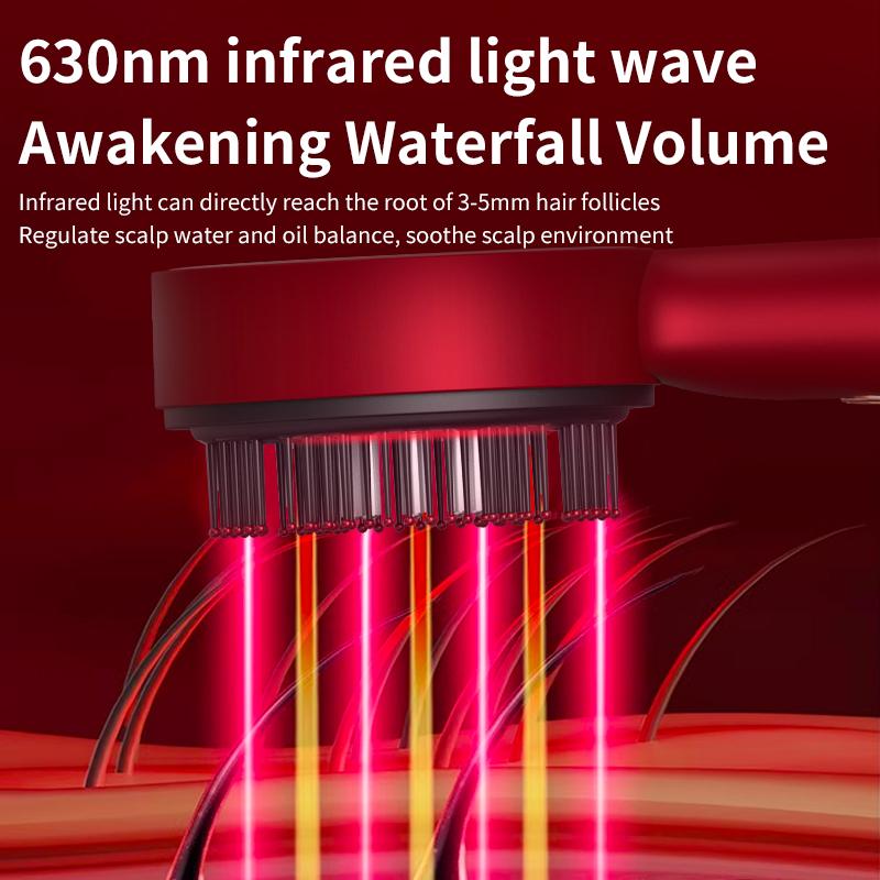 Massage Combs for The Scalp Scalp Massaging Brush Red Light Hair Comb Therapy Hair Oil Applicator for Anti-Hair Loss