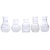 10PCS/SET Crystal Clear Small Vase Set Retro Relief Transparent Vase  Wedding Centerpiece