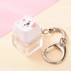 Portable Cute Animal Glowing Fidget Keyring Mechanical Keyboard Pendant Stress Relief Toy for Autism Kids
