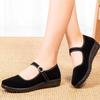 Women's Plus Size One-Strap Cloth Shoes Wide Width for Comfortable Daily Wear