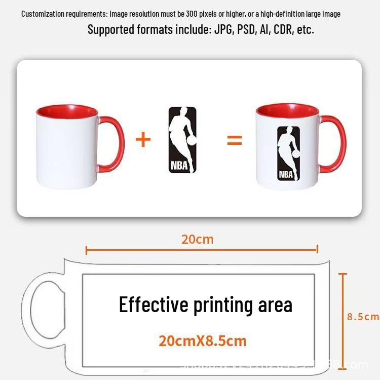 DIY Heat Transfer Ceramic Mug - High Temperature Resistant Blank Coating Cup