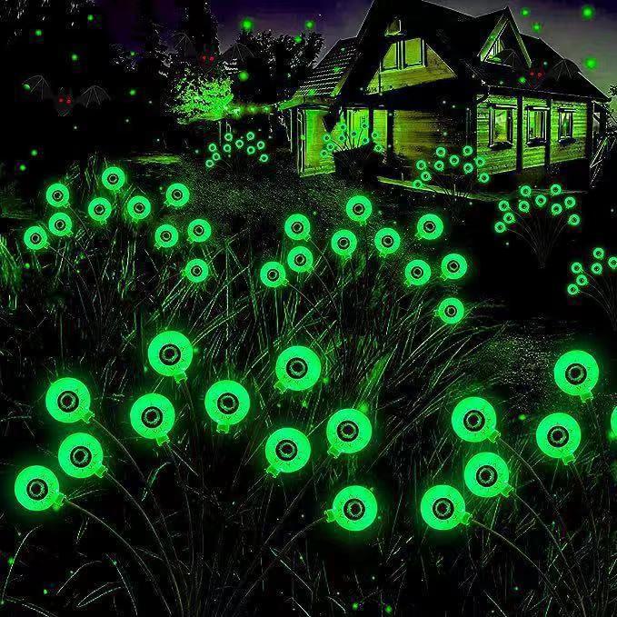 

Solar Halloween Eyeball Light: Outdoor Garden Decoration Green Ghost Eye