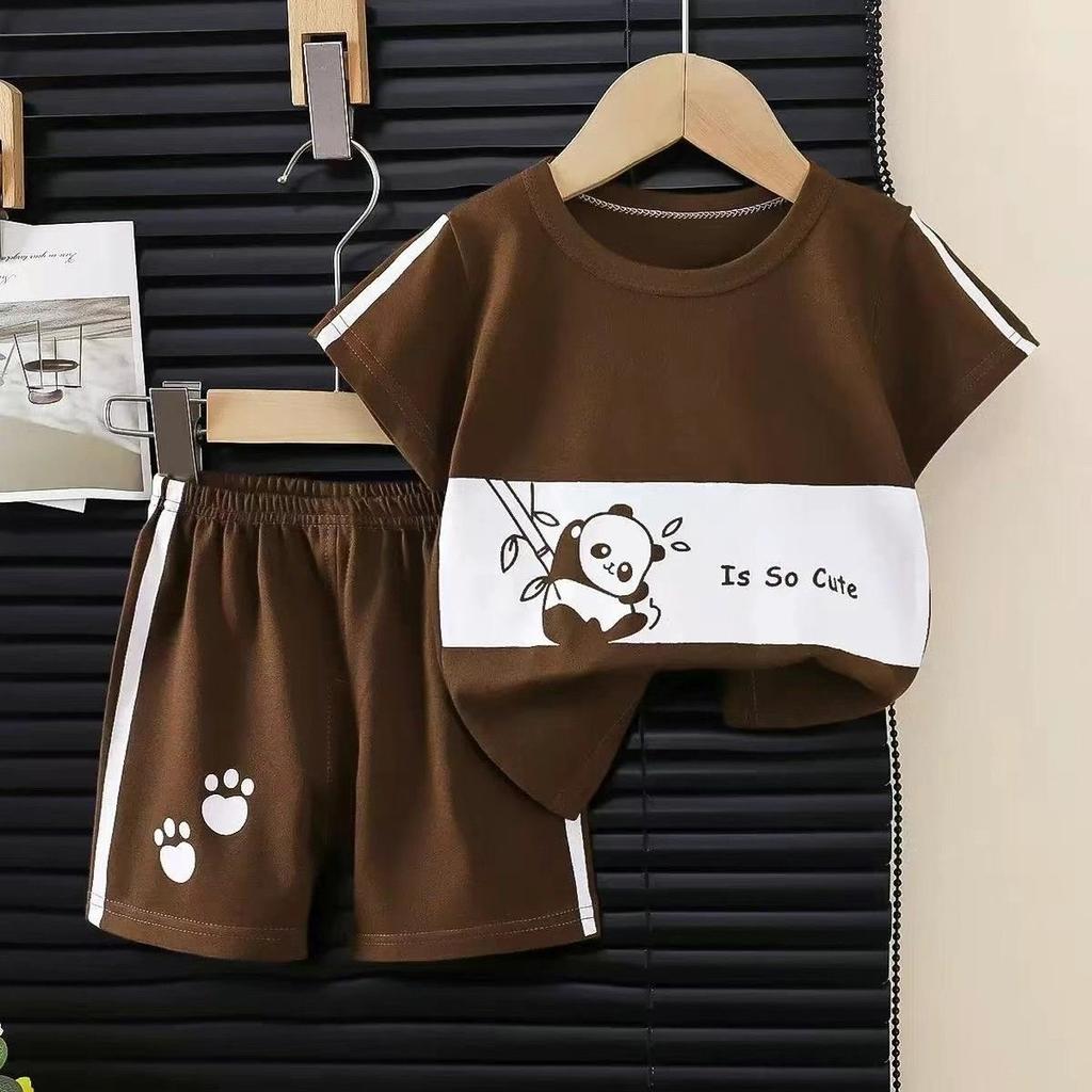 Zestaw T-shirtów w paski z krótkim rękawem dla dzieci - Letnia odzież w stylu koreańskim dla chłopców i dziewcząt