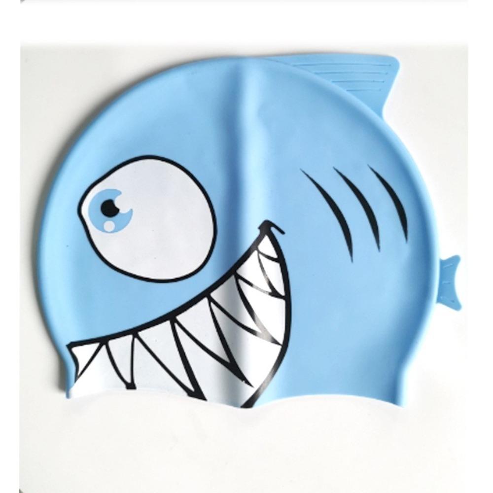 Waterproof Swimming Equipment Silicone Children's Pool Cap Cute Swimming Cap