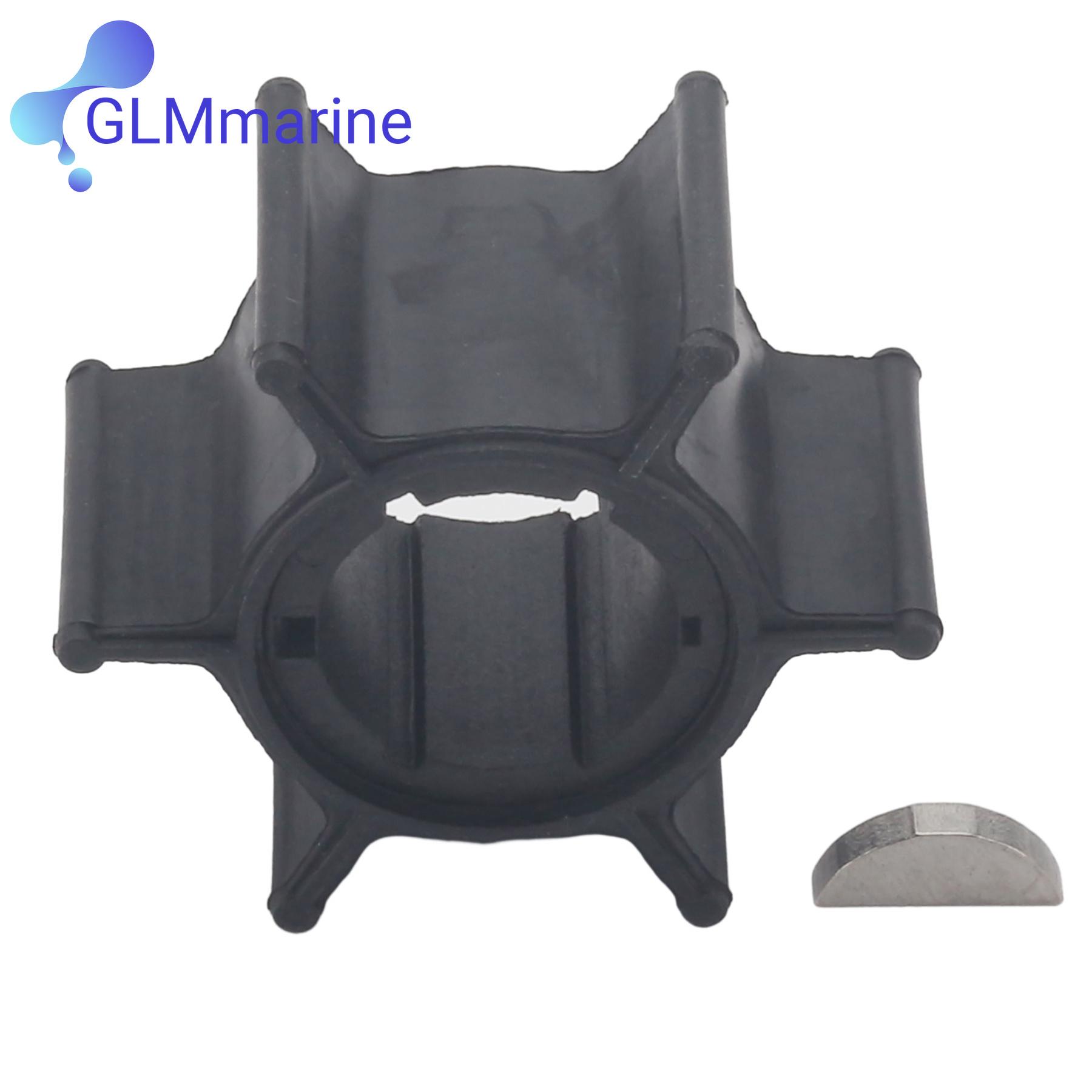 655-44352-00 Marine Motor Impeller W/ Key Fits for Yamaha 2-Stroke 6HP 8HP Boat Outboard Engine Replacement Models 655-44352-09 655-44352-00