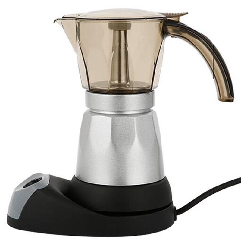 150ML/300ML Large Capacity Home Office Electric Coffee Pot Italian Coffee Machine Portable Aluminum Electric Mocha Kettle