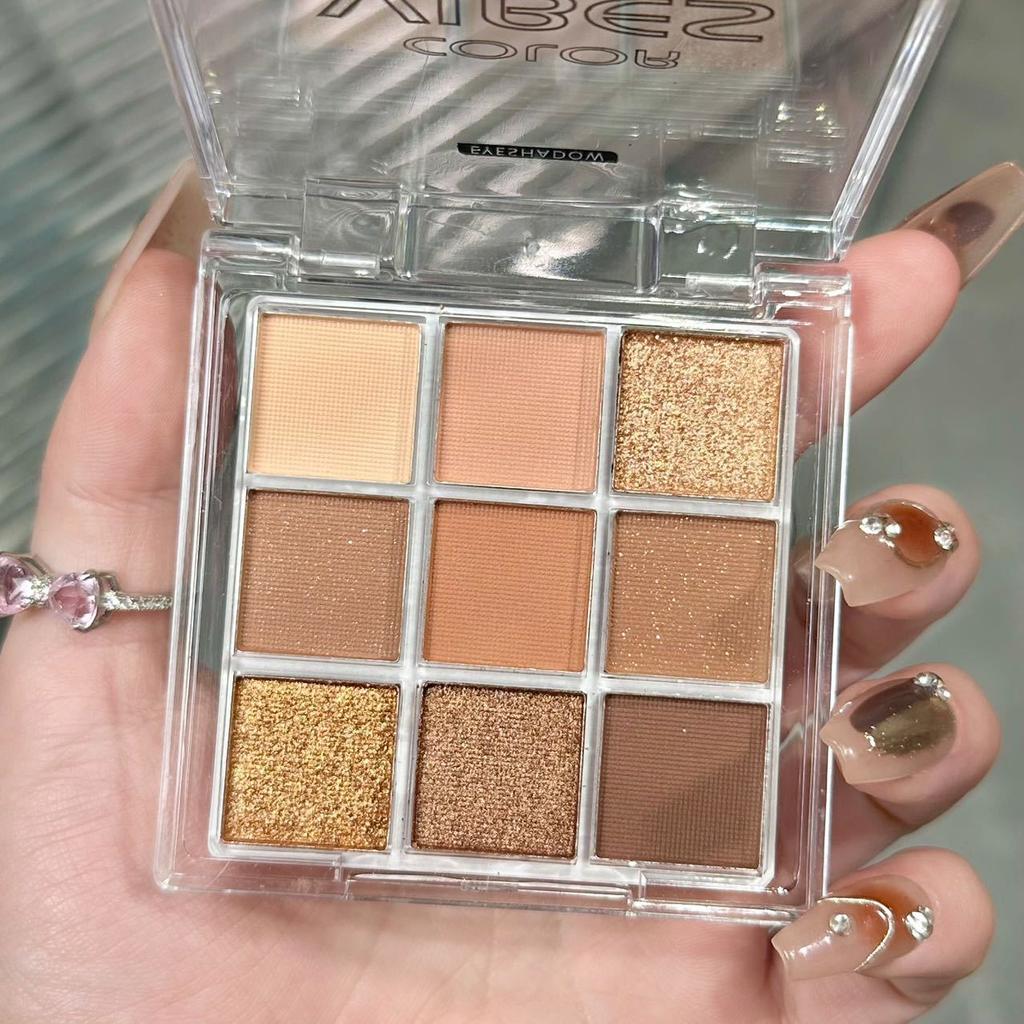 Dark Punk Dumanlı Dokuzlu Far Paleti Siyah & Beyaz Gri Metalik Sedefli Mat Gümüş Parti Sahne Makyajı