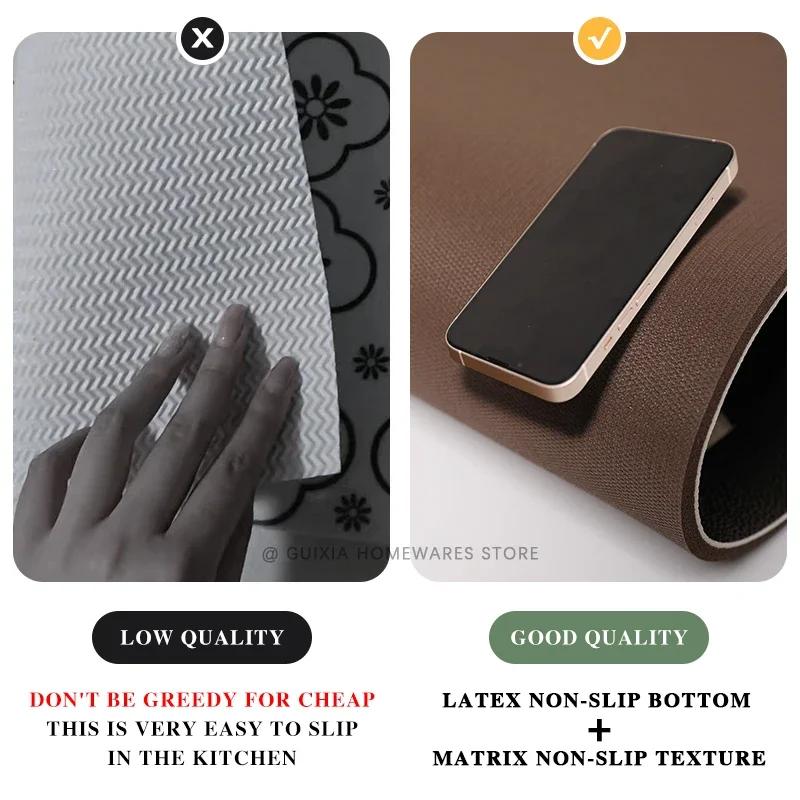 Waterproof Non-slip PVC Kitchen Mat Oil Proof Floor Carpet for Home Entrance Balcony Decoration Tapete De Cocina