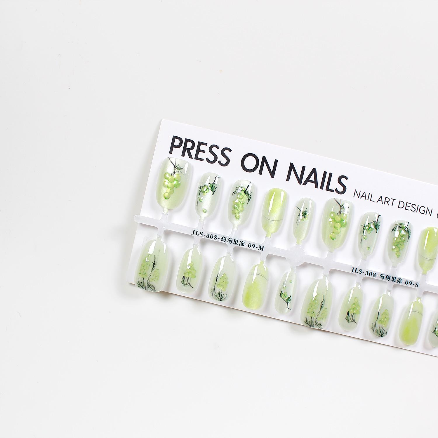 

Summer Hot Sale: Cat Eye Grape Jelly Semi-Handmade Manicure